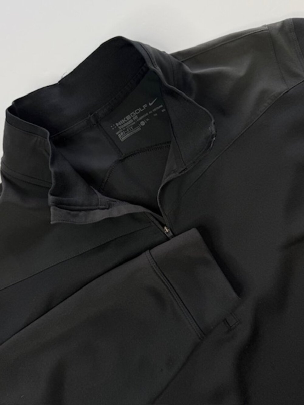 Nike Golf Quarter Zip Men's Jacket Black Athleisure Pullover Size XL